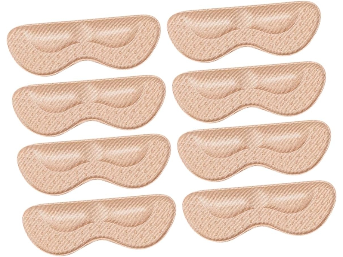 Adesivos Autoadesivos Para Salto Alto Feminino, Esponja De Alta Elasticidade, Bege, Respiráveis E Antiderrapantes Para