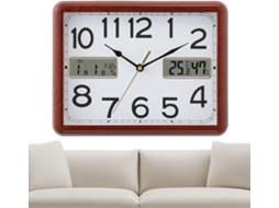 Relógio De Parede, Com Indicador De Temperatura E Umidade, Decorativo Para