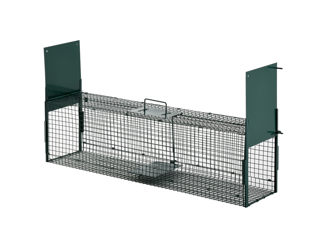 Armadilha para animais, 100x25x28 cm, verde S/MARCA