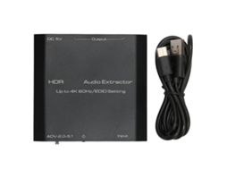 Aetheria extrator de Áudio Interface Multimídia Hd Hdr Suporta 4k 60hz 5.1 Dts Pcm Conversor