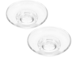 Saboneteiras Redondas De Vidro Transparente, Kit Com 2 Unidades, Para Banheiro E Pia, Design Elegante E Funcionalidade