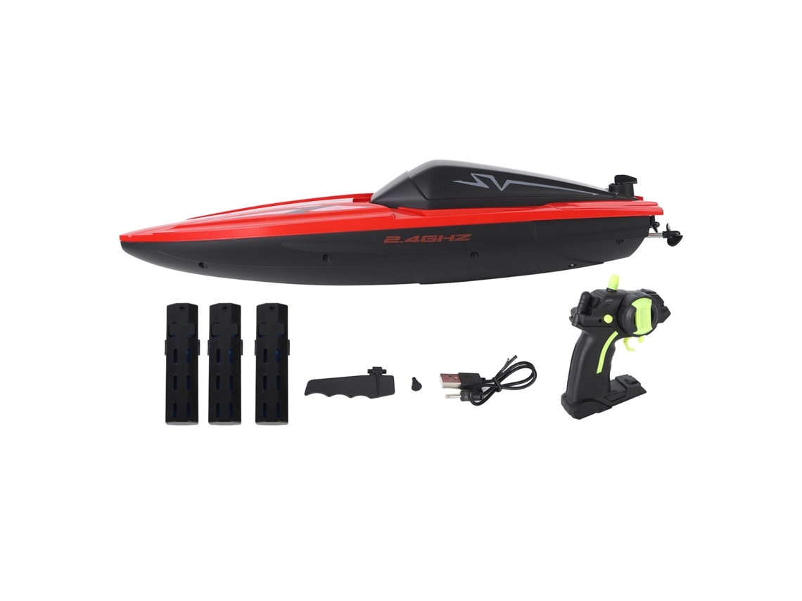 Mali barco de Controle Remoto Rc Racing Elétrico com 2 Motores Bateria 3 Casco À Prova D'água Indução Fora D'água 2.4g
