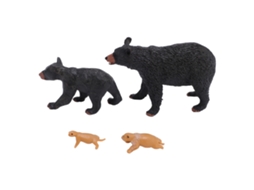 Figura do Ciclo de Vida do Urso WalshLXq, Modelo Educacional Decorativo em PVC para Ensino e Brincadeiras