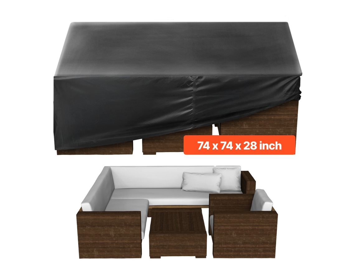 Capa Para Móveis De Exterior Patio 420d Impermeável 188 X 188 X 71 Cm Vevor