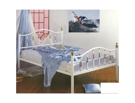 Cama de Ferro Julia 190x140 Branco