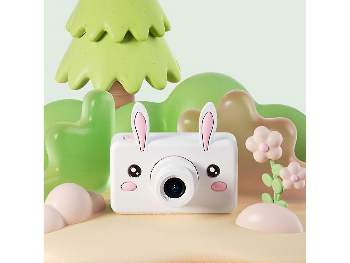 Máquina Fotográfica Infantil 32mp Com Ecrã Ips De 2 Polegadas E Vídeo 1080p, Branca