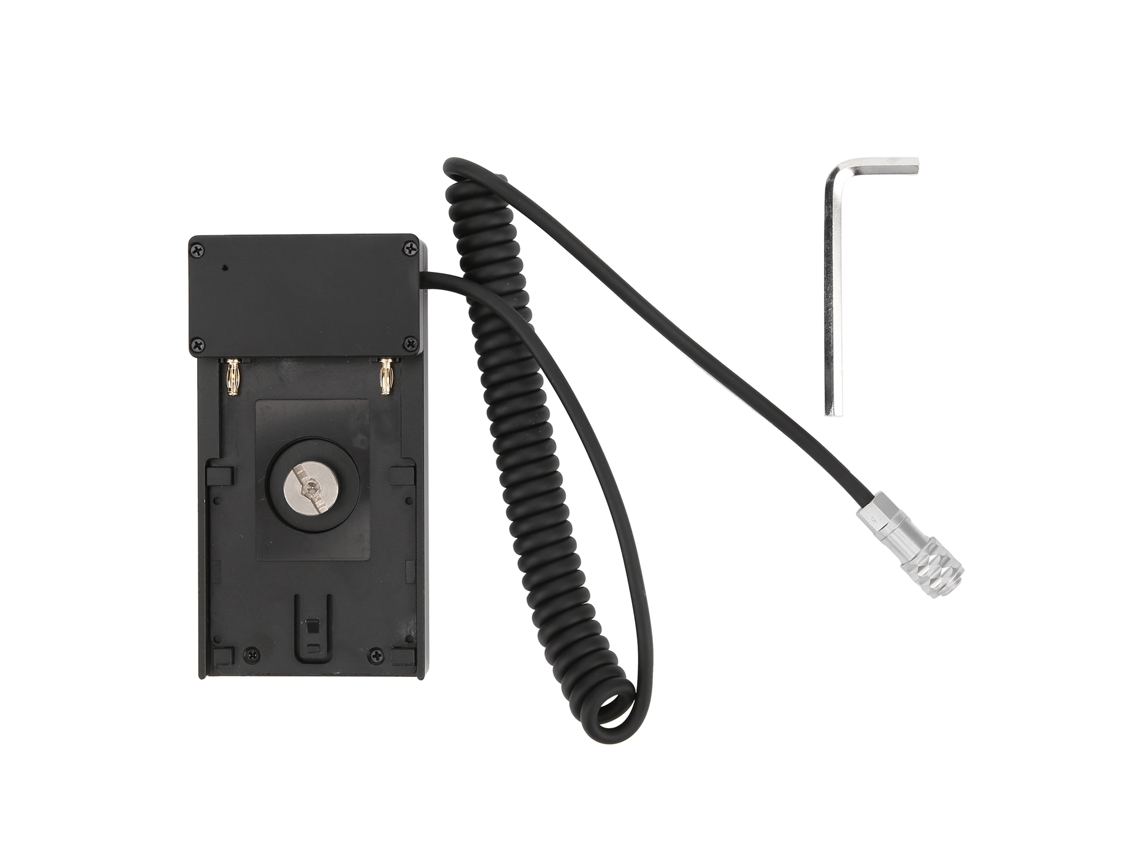 Adaptador De Bateria Com Mola Para Sony Npf970/750/f550, Placa De Montagem E Conector De Alimentação