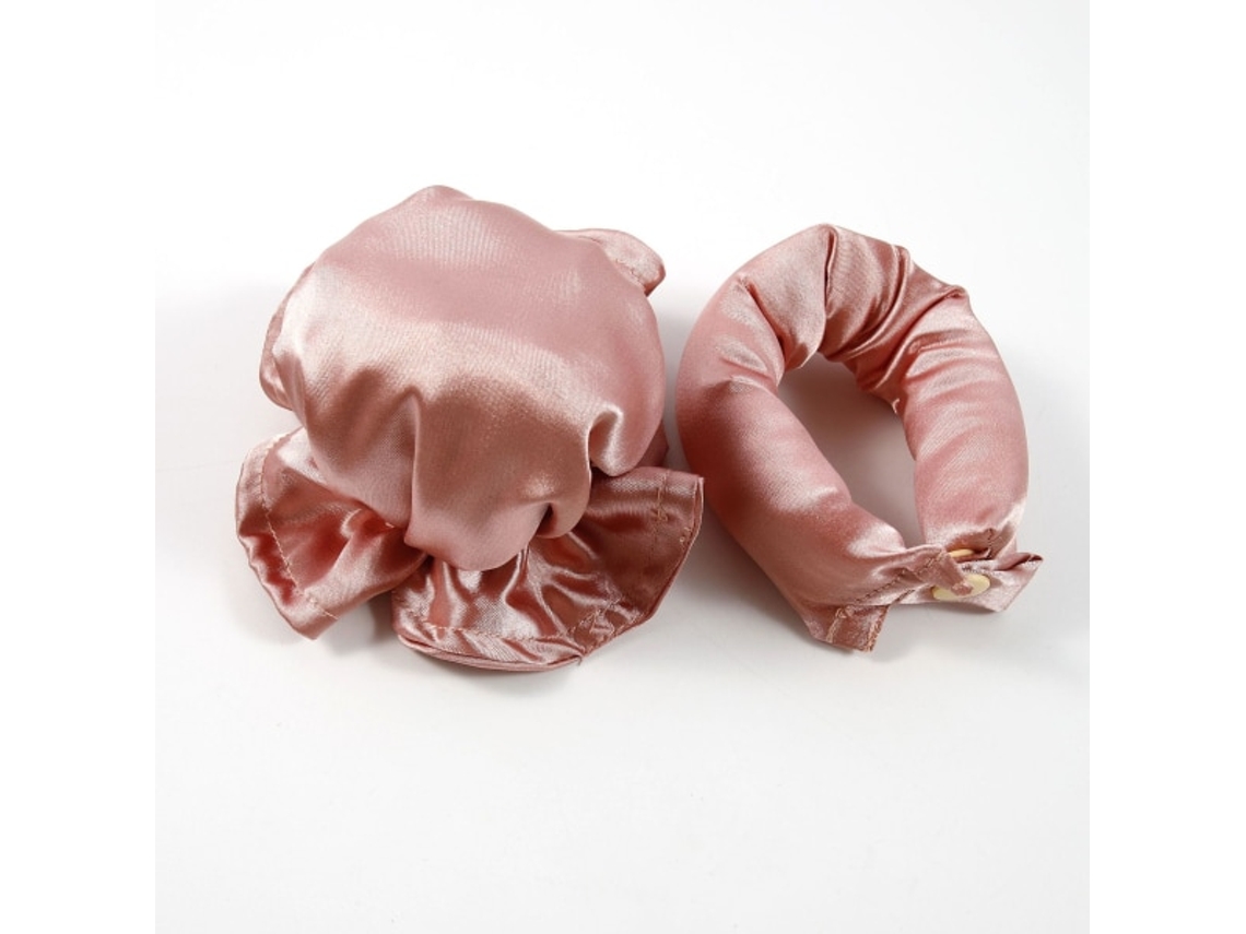 Conjunto De 2 Modeladores Cachos Sem Calor, Cor Rosa.-aquaforge