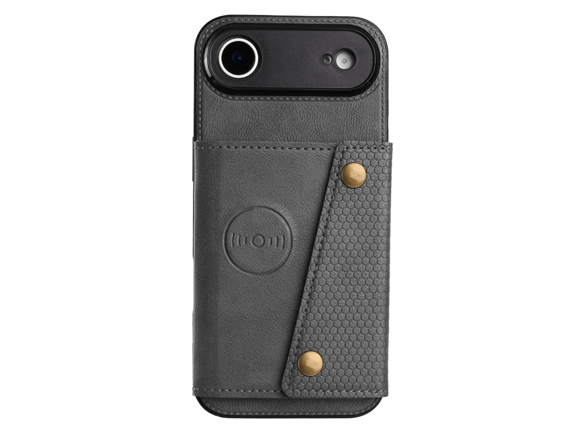 Capa Retrô Em Couro Pu Para Iphone 17 Air