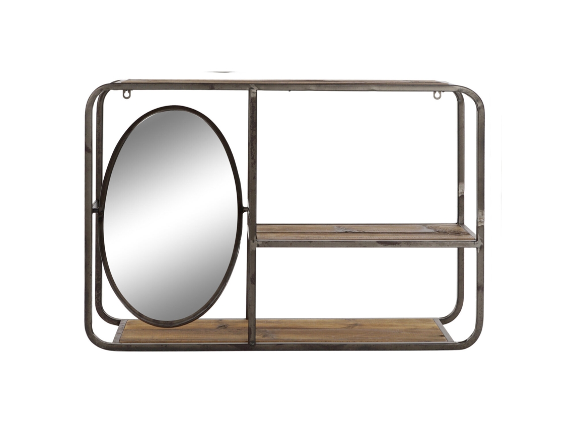 Estante de Madeira e Metal ALEXANDRA HOUSE LIVING (73x19x50cm)