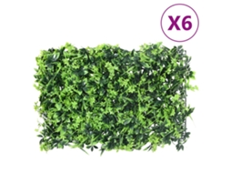 vidaxl Vedação De Folhas Artificiais 6 Pcs 40x60 Cm Verde