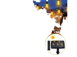 Luzes De Cordã£o Solares Para Exteriores, 20,65m De Comprimento, 42 Leds,20.65m ,0 5w Oem (68ft)