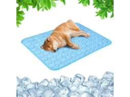 Tapete Refrescante, com Gel, para Cães e Gatos, Autorefrescante, Lavável, Antiderrapante, Tamanho Xl, Azul AQUAFORGE