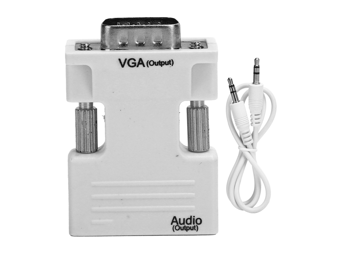 Conversor Hdmi para Vga LAXISCREED 1080p com Cabo Áudio 3.5mm