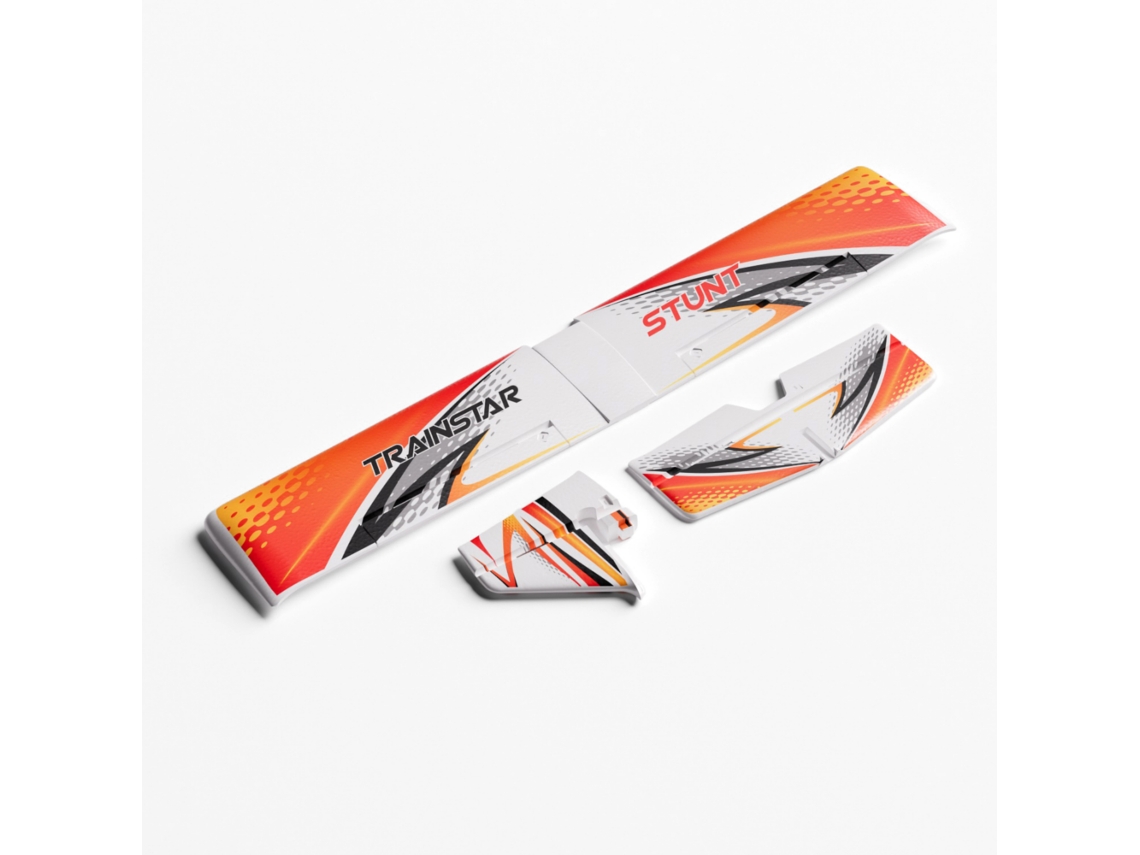 Verdevolantexrc Trainstar Stunt 500mm Envergadura Rc Peças de Substituição Conjunto Asa Principal e Asa de Cauda MDUG