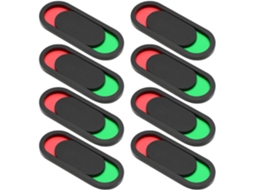Placas Indicadoras De Porta Correr Shineofi Em Acrílico Preto, Conjunto De 8 Unidades, Para Banheiros E Salas De