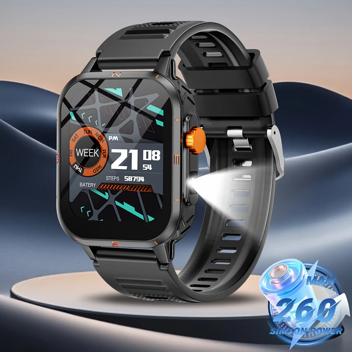 (verde) Smartwatch Multifuncional Unissex