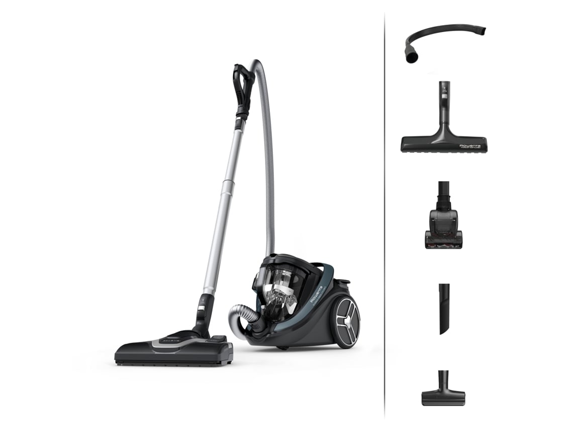 Aspirador Sem Saco ROWENTA Silence Force Cyclonic Effitech Animal Care RO7961EA (59 dB - depósito 2.5 L)