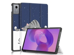 Capa De Couro Para Tablet Lenovo Tab Idea 11 / Xiaoxin Pad 2025 Custer Painted Com Suporte Triplo.