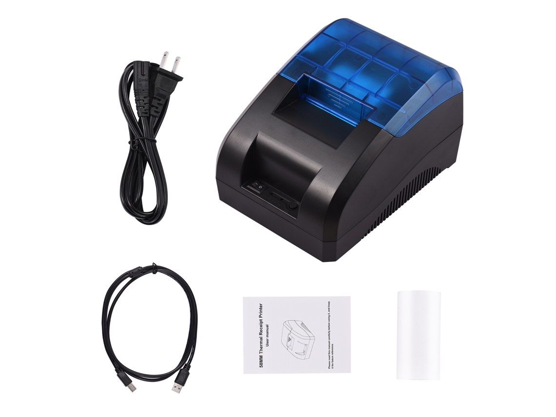 Impressora Térmica de Recibo Desktop 58mm Usbbt com Código de Barras e Logotipo
