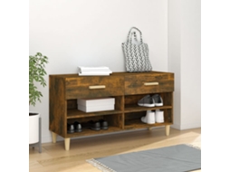 Vidaxl Sapateira 102x35x55 Cm Derivados De Madeira Carvalho Fumado