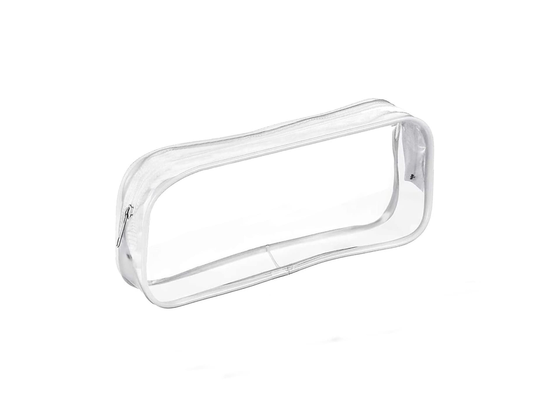Necessaire De Lápis Transparente Em Pvc Com Zíper (branco)
