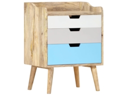 Vidaxl Mesa De Cabeceira 47x35x63 Cm Madeira De Mangueira Maciça