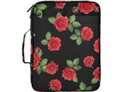 Pasta Expansível Nas Cores Vermelha, Rosa E Preta, Organizador Com 7 Bolsos, Fichário De 3 Argolas E Compartimento Com