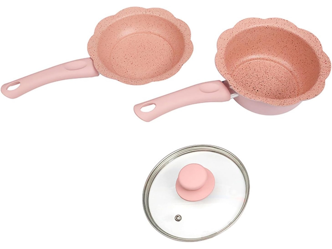 Panelas Compactas Para Sopa De Leite, Utensílios De Cozinha Multifuncionais Com Tampa, Frigideiras
