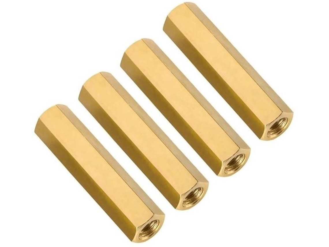 Componente De Espaçamento Feminina - Parafusos De Fixação - 20 Unidades - M2.5x25mm - Ouro - Fixadores - Adequado Para Eletrónica - Ouro