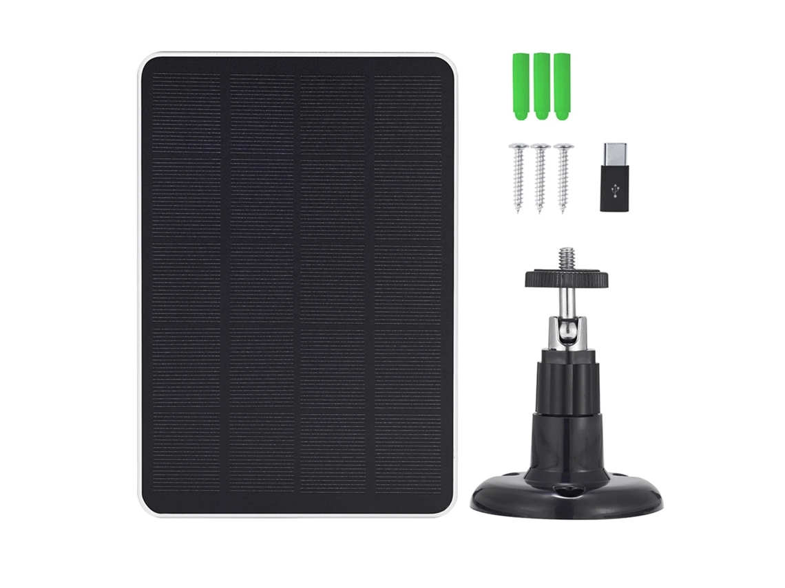 Panel De Carga Solar - Negro 4w
