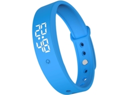 Pulseira inteligente com bateria permanente, alarme silencioso, monitor de som, design casual e alarme.