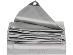 Tela De Cobertura 670 G/m² - Impermeável - Resistente A Rasgos - Resistente A Uv - Tela De Camião - Olhinhos Para Fixação - Tela De Lona