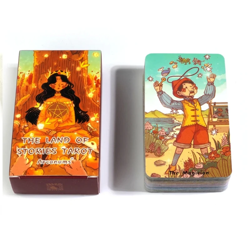 Cartas De Tarô Oráculo Story Land - 78 Cartas - Versão Em Inglês - Cartas De Tarô Para Adivinhação Do Destino