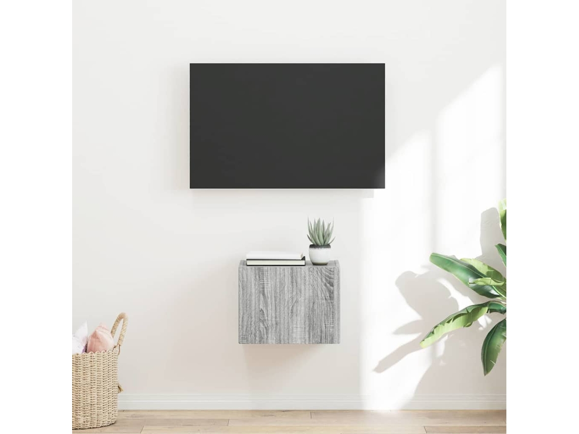 Vidaxl Armário de Tv de Parede Cinza Sonoma 39 X 31 X 29,5 Cm