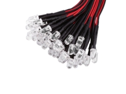Laxiscreed Led 5mm Difuso Multicolorido Com Conexão Pré-instalada Para Projetos Eletrônicos