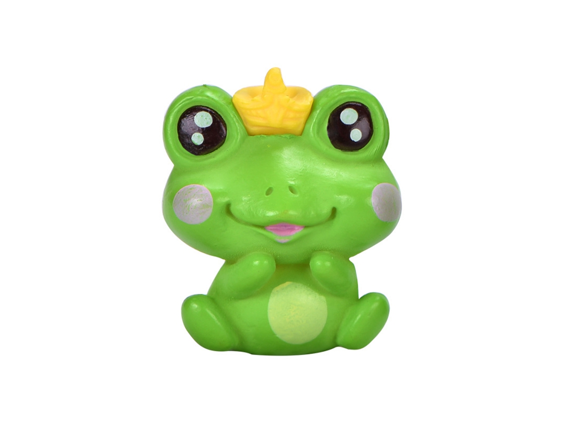 Peças De Figurinas De Sapo De Plástico Cartoon Para Micro Paisagem E Aquário