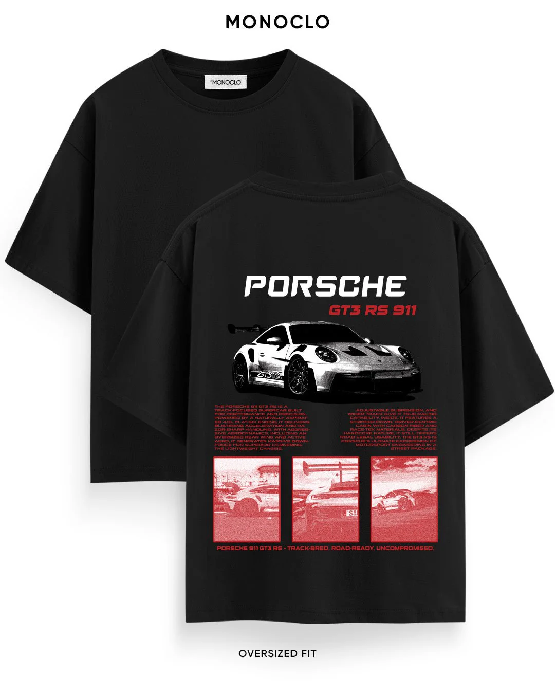 T-shirt Rockinstone Porsche Gt3 Rs 911 Liza (2xl)