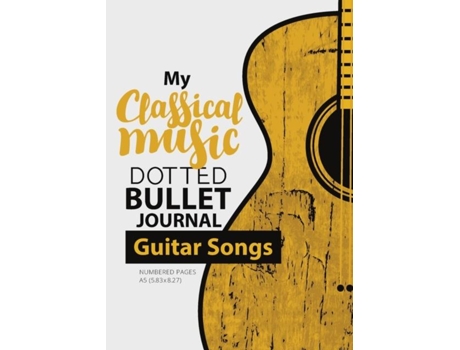 Livro Dotted Bullet Journal - My Classical Music Medium A5 - 5.83x8.27 De Blank Classic (inglês)