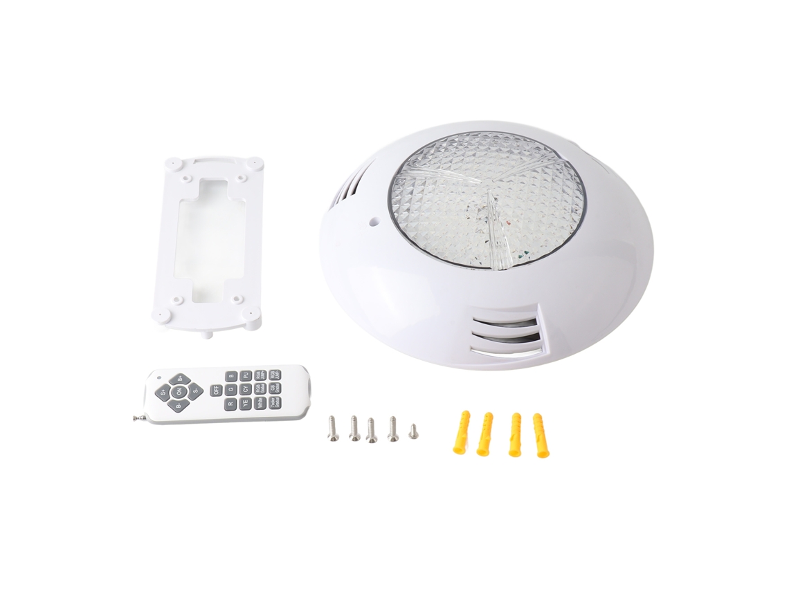 Lâmpada Subaquática Led Rgb Ip68 Piscina Controle Remoto Parede S/MARCA