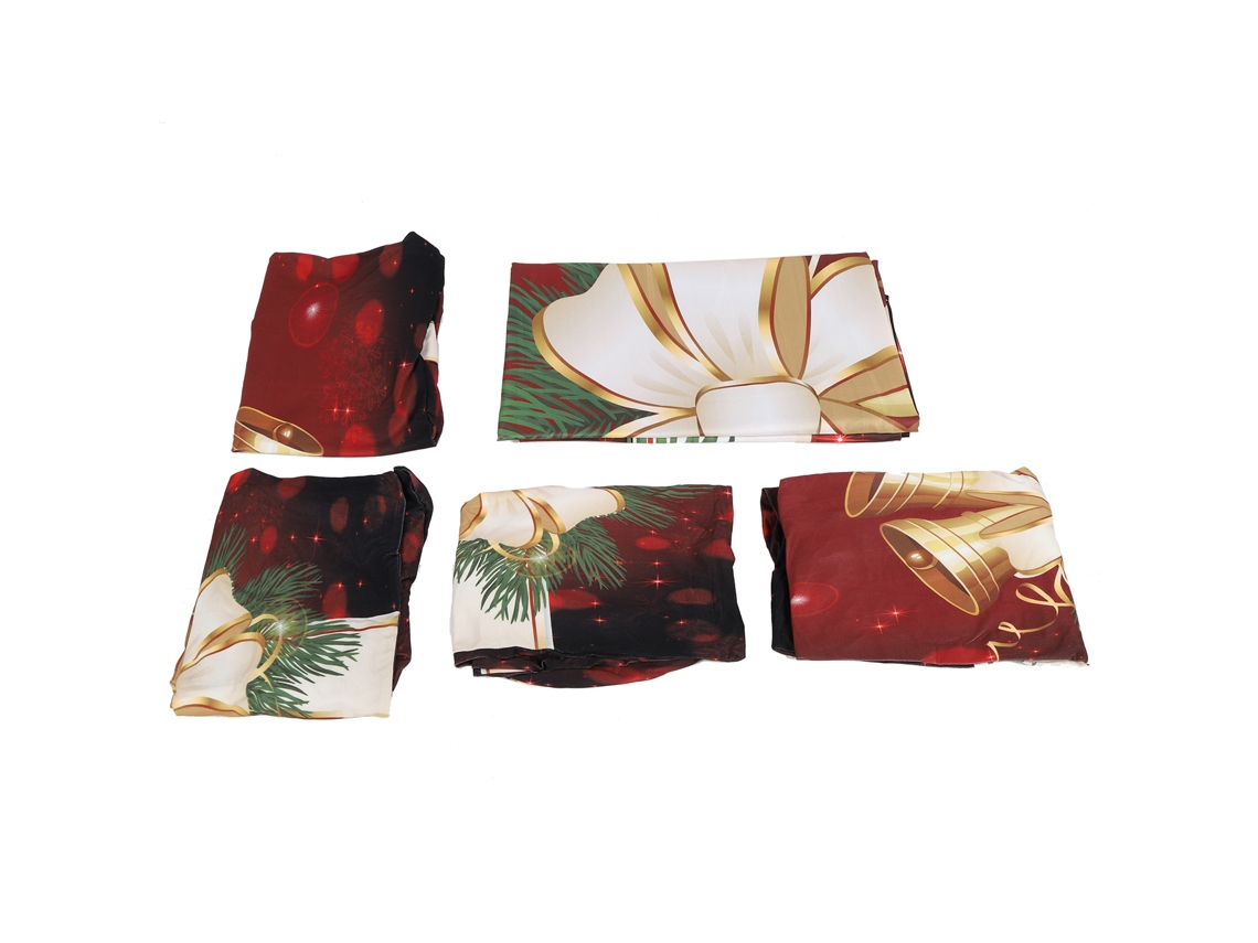 Laxiscreed Conjunto De Capas Para Mesa E Cadeiras Natalícias 140x140cm Para Decoração Festiva