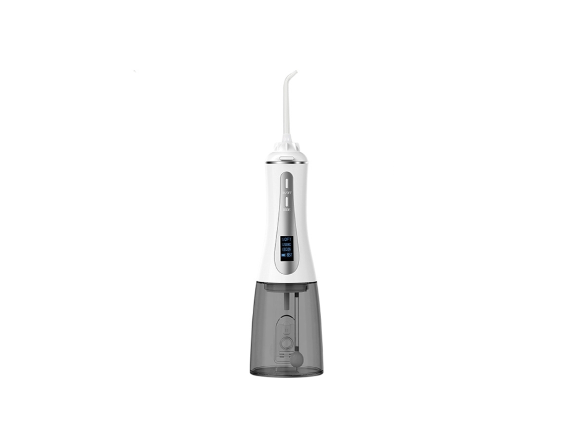 Poderoso Fio Dental Sem Fio 350ml Água Dental Display Led Irrigador Oral Portátil Com 5 Modos De Pressão 8 Pontas De Jato Substituíveis E Bo