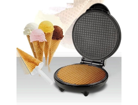 Máquina Elétrica de Waffle Máquina Elétrica de Rolo de Ovo Molde Waffle Máquina de Casquinha de Sorvete para Casa Ue FDIT