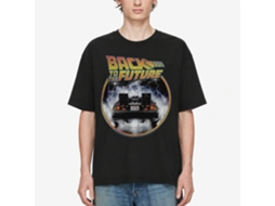Rockinstone Back To The Future Movie Back To The Back Black Adult T-shirt Size:xxxl