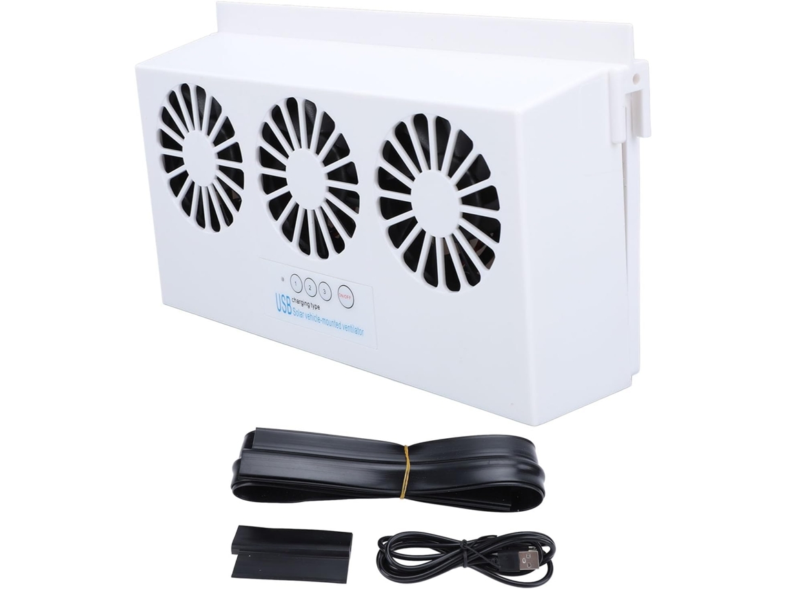 Ventilador De Exaustão Para Carro Movido A Energia Solar, 3 Saídas, Eliminação De Odores, Purificador De Ar
