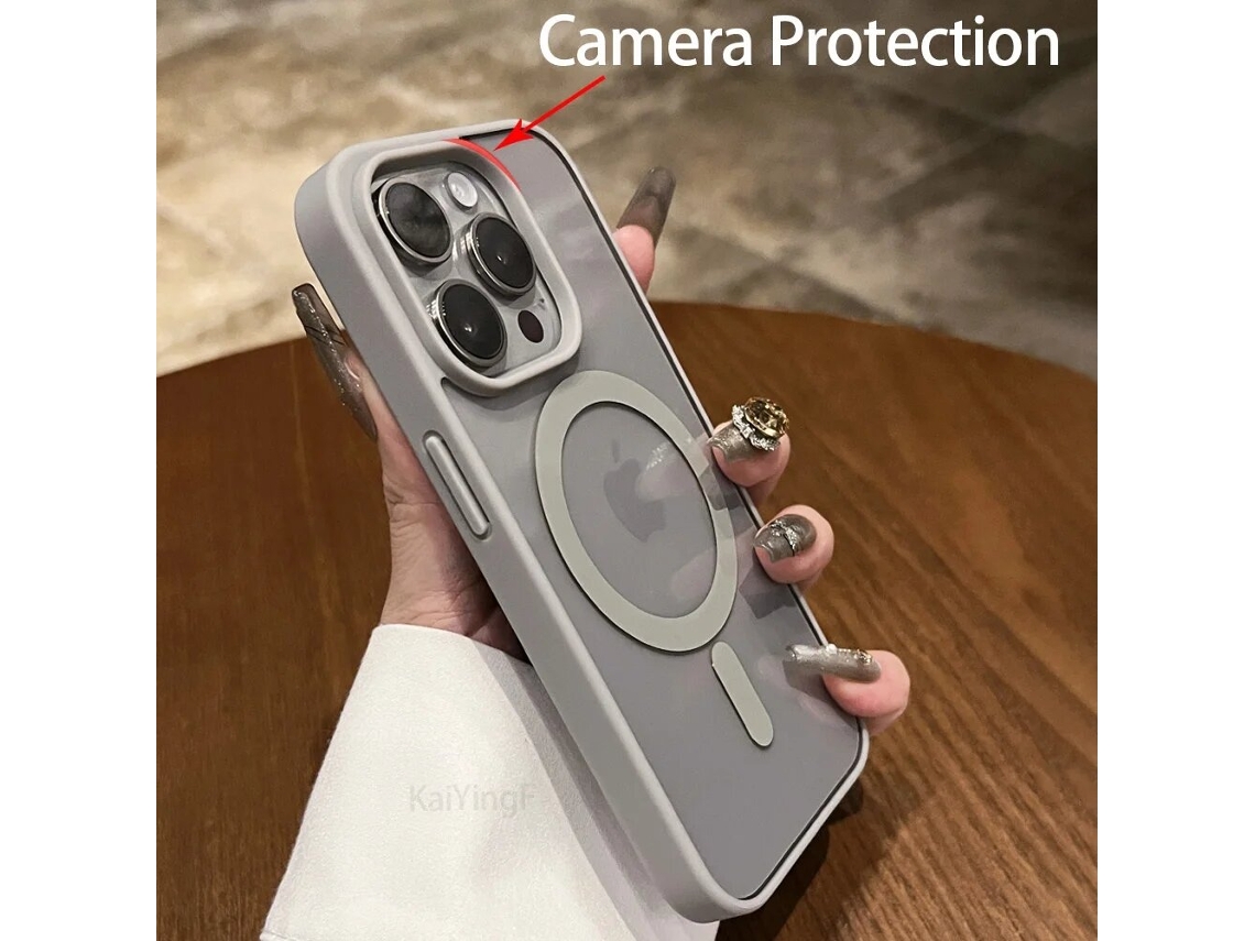Capa Transparente Com Adsor??o Magnética Para Telemóvel, Prote??o Completa Para Iphone 16, 16 Plus, 16 Pro E 16 Pro Max.