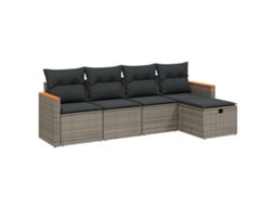 Garden Sofa Set, Garden Sofa Sets Vidaxl Cinzeto Rattan / Vime (n/a)