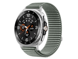 Pulseira Desportiva Em Nylon Compatível Com Samsung Galaxy Watch 9 40mm/44mm, Pulseira De Substituição Macia E Ajustável Verde Cinzento Hexinyigjly