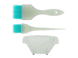 3pcs Kit De Tinte Para Cabello Con Brocha Y Bowl De Mezcla