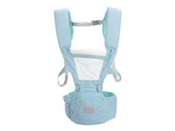 Mali porte bebê Sem Mãos Respirável Mochila Multifuncional Assento de Quadril Bebê Azul Claro